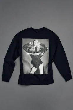 Best SUDADERA CLAUDIA SCHIFFER - PHOTO BY LUIGI & LANGO LICENSED BY TRUNK ARCHIVE Mujer Sudaderas / Joggers|Camisetas