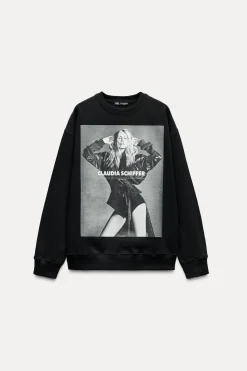 Best SUDADERA CLAUDIA SCHIFFER - PHOTO BY LUIGI & LANGO LICENSED BY TRUNK ARCHIVE Mujer Sudaderas / Joggers|Camisetas