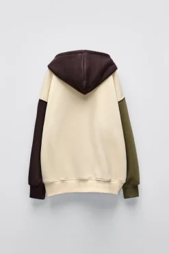 Niños ZARA 6 - 14 Años·Sudaderas<SUDADERA COLOR BLOCK ETIQUETA