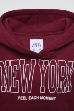 Niños ZARA 6 - 14 Años·Sudaderas|6 - 14 Años·Deporte / Jogging<SUDADERA COMBINADA CAPUCHA