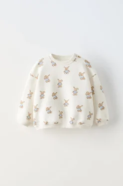 Niños ZARA 6 - 18 Meses·Conjuntos|6 - 18 Meses·Sudaderas<SUDADERA CONEJITOS