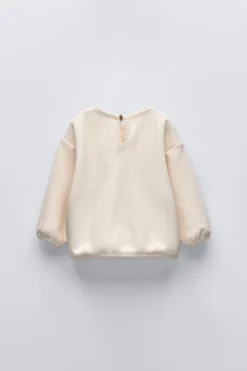 Niños ZARA 6 - 18 Meses·Sudaderas<SUDADERA CONEJO BORDADO PATCHWORK