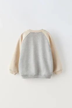 Niños ZARA 1½ - 6 Años·Sudaderas|1½ - 6 Años·Chándal<SUDADERA CONTRASTE