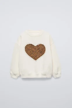 Niños ZARA 1½ - 6 Años·Sudaderas|6 - 18 Meses·Sudaderas<SUDADERA CORAZÓN ANIMAL PRINT