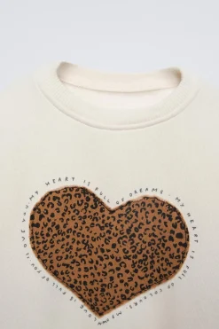 Niños ZARA 1½ - 6 Años·Sudaderas|6 - 18 Meses·Sudaderas<SUDADERA CORAZÓN ANIMAL PRINT
