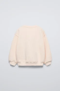 Niños ZARA 1½ - 6 Años·Sudaderas|6 - 18 Meses·Sudaderas<SUDADERA CORAZÓN CROCHET