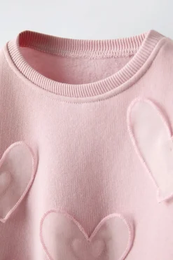 Niños ZARA 1½ - 6 Años·Sudaderas|6 - 18 Meses·Sudaderas<SUDADERA CORAZONES