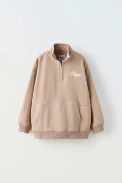 Niños ZARA 6 - 14 Años·Sudaderas<SUDADERA CREMALLERA BORDADO