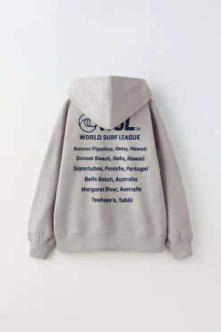 Niños ZARA 6 - 14 Años·Sudaderas|6 - 14 Años·Sudaderas<SUDADERA CREMALLERA CAPUCHA WSL™