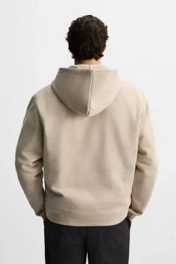 Outlet SUDADERA CREMALLERA CAPUCHA Hombre Sudaderas