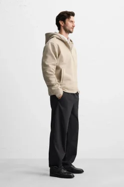 Outlet SUDADERA CREMALLERA CAPUCHA Hombre Sudaderas