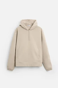 Outlet SUDADERA CREMALLERA CAPUCHA Hombre Sudaderas