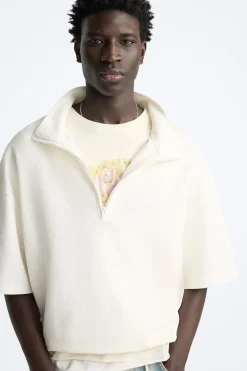 Online SUDADERA CREMALLERA CUELLO Hombre Sudaderas