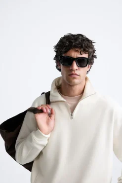 Best SUDADERA CREMALLERA CUELLO Hombre Sudaderas