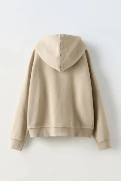 Niños ZARA 6 - 14 Años·Sudaderas<SUDADERA CREMALLERA LAVADA ETIQUETA