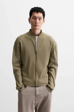 Sale SUDADERA CREMALLERA LAVADA Hombre Sudaderas