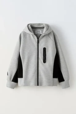 Niños ZARA 6 - 14 Años·Sudaderas|6 - 14 Años·Deporte / Chándal<SUDADERA CREMALLERA SPORTY