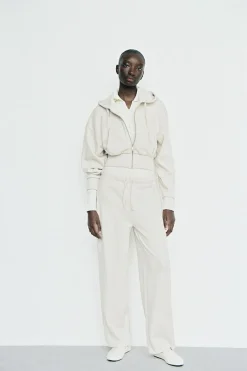 Sale SUDADERA CROP CAPUCHA SOFT Mujer Sudaderas / Joggers