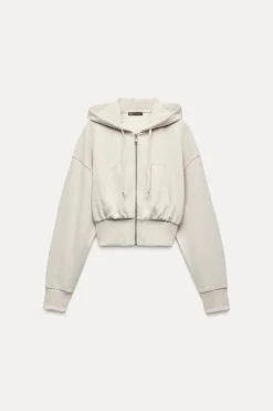 Sale SUDADERA CROP CAPUCHA SOFT Mujer Sudaderas / Joggers