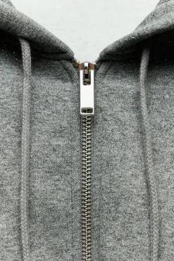 New SUDADERA CROP GLITTER Mujer Sudaderas / Joggers