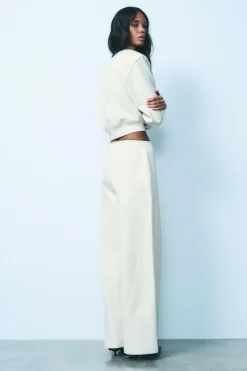 Hot SUDADERA CROP INTERLOCK Mujer Sudaderas / Joggers