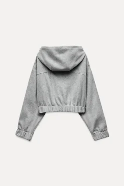 Sale SUDADERA CROP SOFT CAPUCHA Mujer Sudaderas / Joggers