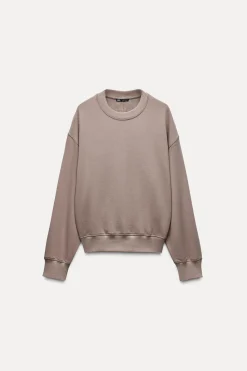 Discount SUDADERA CROPPED ETIQUETA Mujer Sudaderas / Joggers