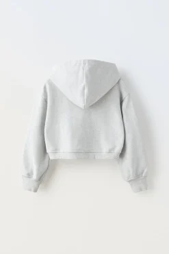 Niños ZARA 6 - 14 Años·Sudaderas<SUDADERA CROPPED TEXTO