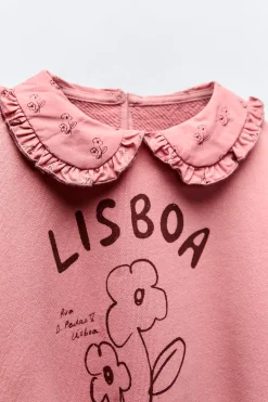 Niños ZARA 1½ - 6 Años·Sudaderas|6 - 18 Meses·Sudaderas<SUDADERA CUELLO COMBINADO