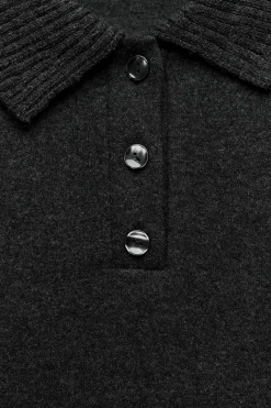 New SUDADERA CUELLO POLO SOFT Mujer Sudaderas / Joggers