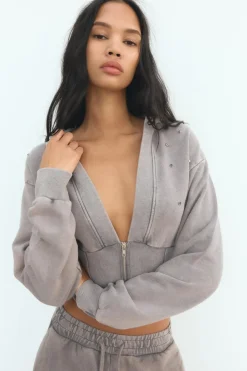 Sale SUDADERA EFECTO LAVADO JOYAS Mujer Sudaderas / Joggers