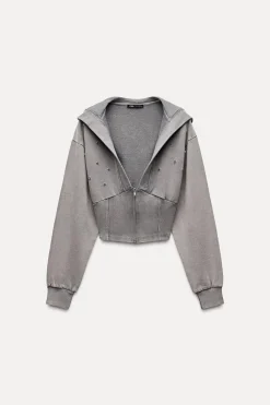 Sale SUDADERA EFECTO LAVADO JOYAS Mujer Sudaderas / Joggers