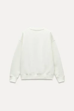 Sale SUDADERA EFECTO LAVADO TEXTO ENGOMADO Mujer Sudaderas / Joggers