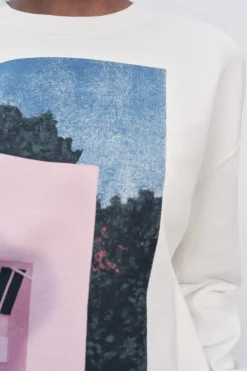 New SUDADERA ESTAMPACIÓN ALBERT FLORENT Mujer Sudaderas / Joggers