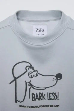 Niños ZARA 6 - 14 Años·Sudaderas<SUDADERA ESTAMPADA