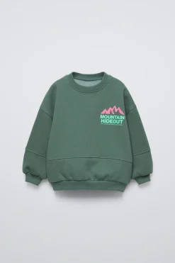 Niños ZARA 1½ - 6 Años·Sudaderas<SUDADERA ESTAMPADA MONTAÑA FLOCK
