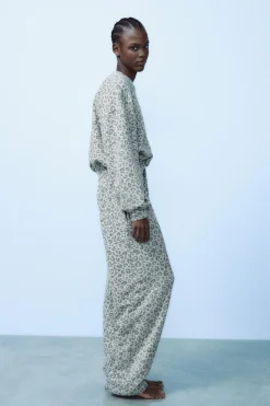 Clearance SUDADERA ESTAMPADO ANIMAL EFECTO LAVADO Mujer Sudaderas / Joggers