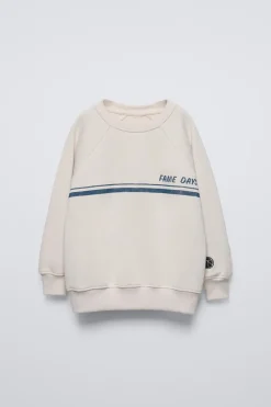 Niños ZARA 6 - 14 Años·Sudaderas<SUDADERA ESTAMPADO BANDAS