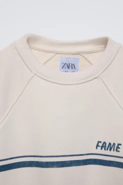 Niños ZARA 6 - 14 Años·Sudaderas<SUDADERA ESTAMPADO BANDAS