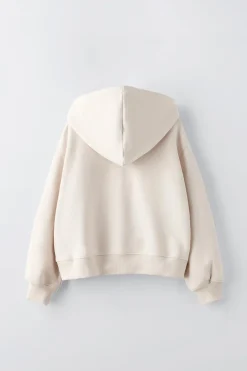 Niños ZARA 6 - 14 Años·Sudaderas<SUDADERA ESTAMPADO CISNE CROP FIT