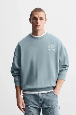 Outlet SUDADERA ESTAMPADO COMBINADO Hombre Sudaderas