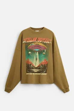 Online SUDADERA ESTAMPADO COMBINADO Hombre Sudaderas