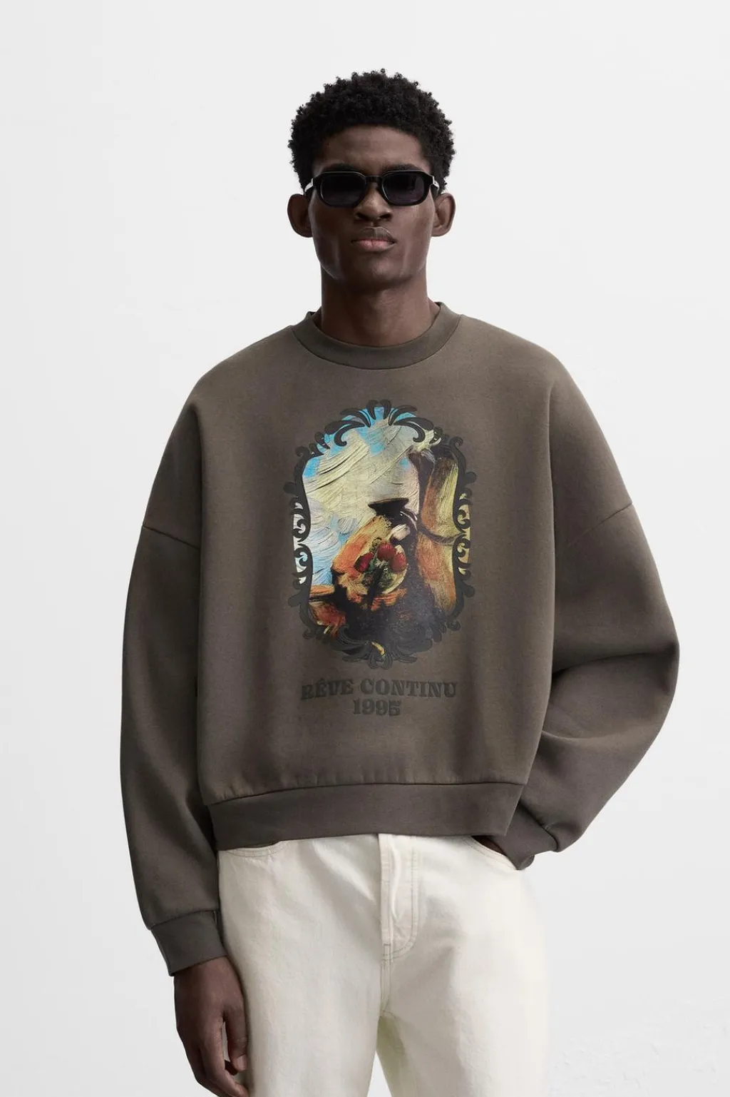 Hot SUDADERA ESTAMPADO COMBINADO Hombre Sudaderas