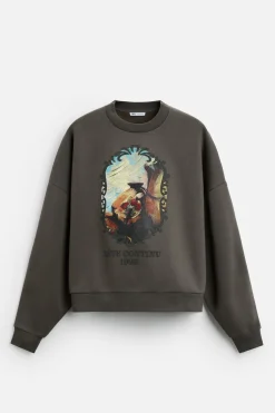 Hot SUDADERA ESTAMPADO COMBINADO Hombre Sudaderas