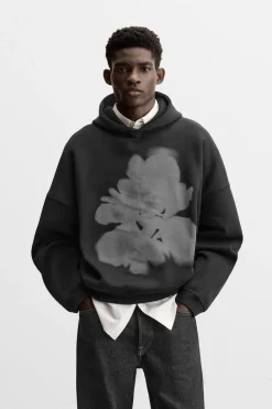 Discount SUDADERA ESTAMPADO FLOR Hombre Sudaderas