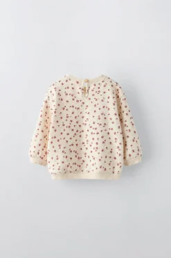 Niños ZARA 6 - 18 Meses·Conjuntos|6 - 18 Meses·Sudaderas<SUDADERA ESTAMPADO FLORECITAS