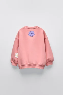 Niños ZARA 1½ - 6 Años·Sudaderas|6 - 18 Meses·Sudaderas<SUDADERA ESTAMPADO FLORES