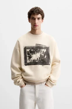 Online SUDADERA ESTAMPADO FOTOGRÁFICO Hombre Sudaderas