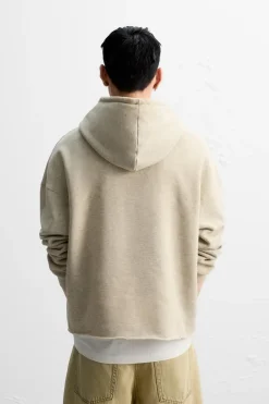 Hot SUDADERA ESTAMPADO LAVADO Hombre Sudaderas