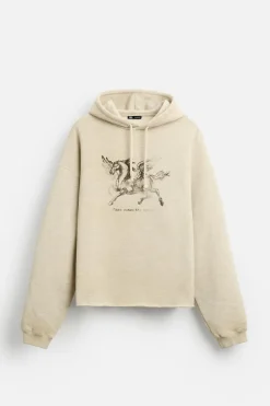 Hot SUDADERA ESTAMPADO LAVADO Hombre Sudaderas